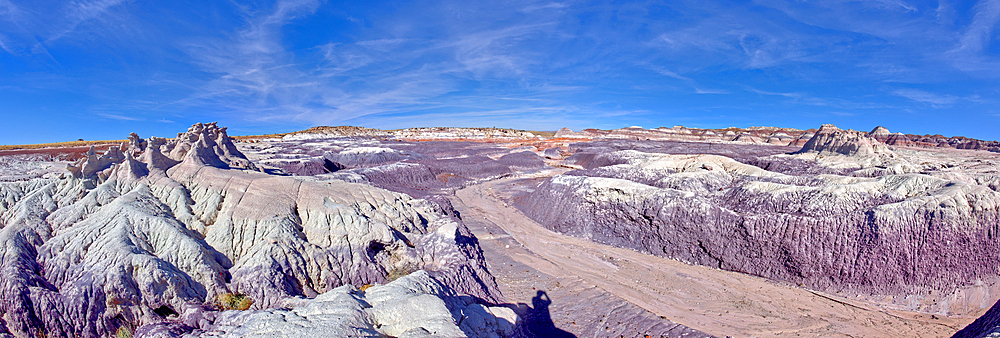 The purple entrance of the Red Basin at Petrified Forest National Park Arizona.