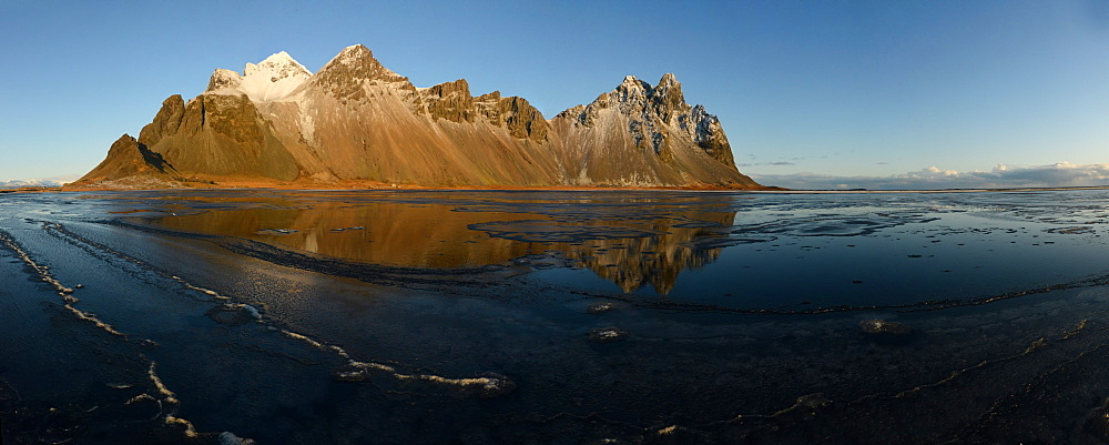 Vestrahorn mountain with reflection, Iceland, Polar Regions