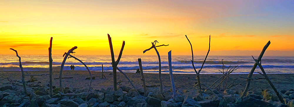 Sunset, Hokitika, South Island, New Zealand