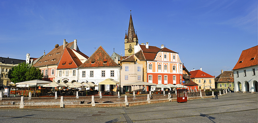 Small Square of Sibiu, Transylvania, Romania