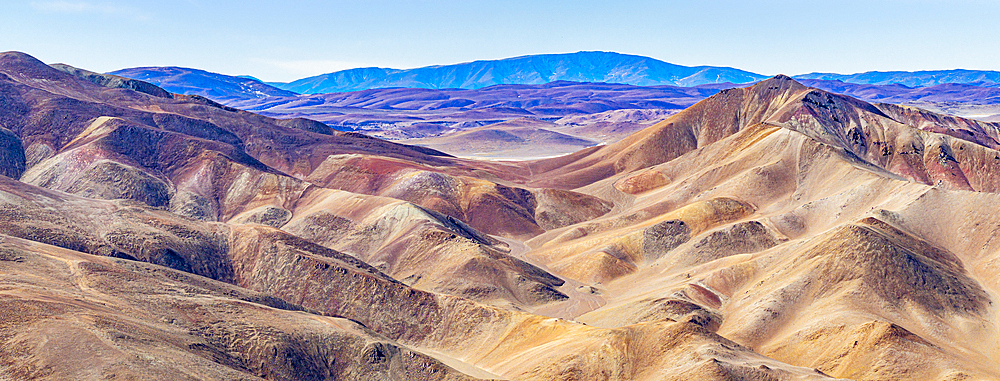 Rolling landscape around Cerro Galan caldera, Puna, Catamarca, Argentina