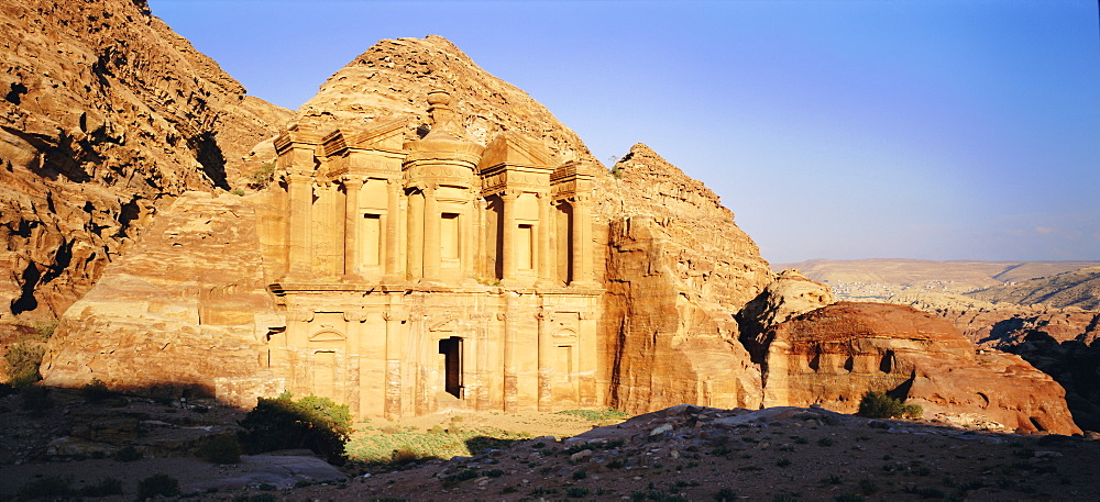 Al Deir (Ad-Deir), the Monastery, in the 'Rose Red City' of the Nabateans, Petra, Jordan