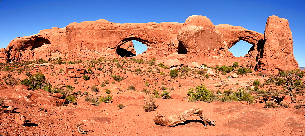 Windows Arches, Arches National Park, Moab, Utah, United States of America, North America