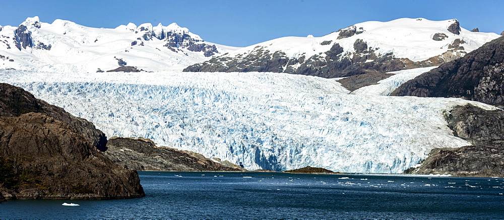 Asia Fjord and Brujo Glacier, Chilean Fjords, Chile, South America