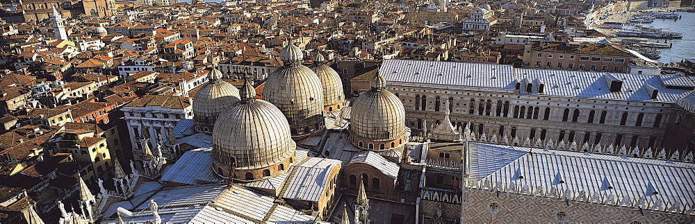 Domes of the Basilica, Campanile, Venice, Italy