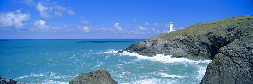 Trevose Lighthouse and Trevose Head, North Cornwall, England, UK