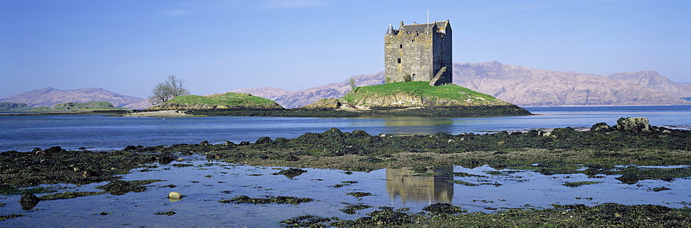 Castle Stalker near Port Appin, Western Highlands, Scotland, United Kingdom, Europe