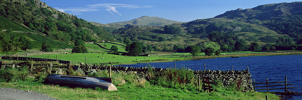 Watendlath Tarn, Borrowdale, near Keswick, Lake District, Cumbria, England, United Kingdom, Europe