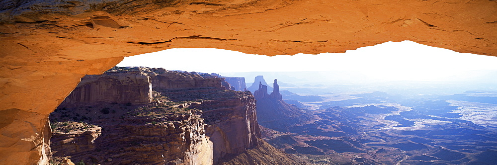 Mesa Arch at sunrise, Canyonlands National Park, Utah, United States of America, North America