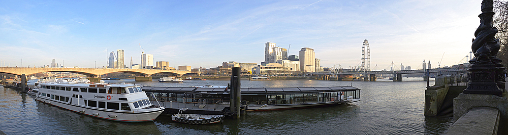 View of the Thames towards the South Bank, United Kingdom