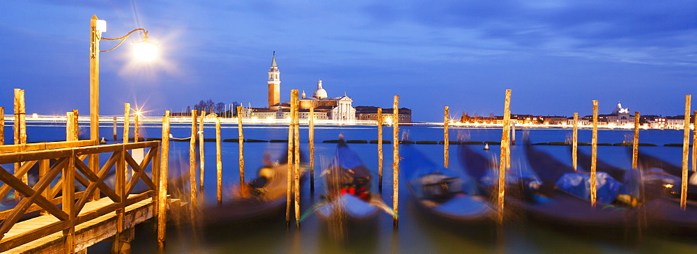 San Giorgio Maggiore in the distance, Venice, UNESCO World Heritage Site, Veneto, Italy, Europe