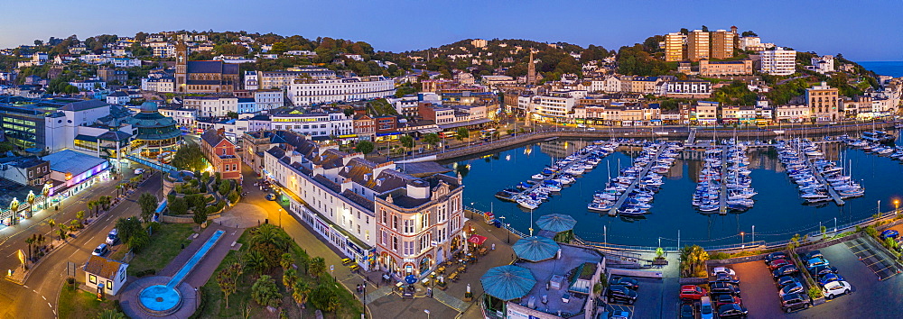 Torquay town and marina, Torbay, Devon, England, United Kingdom, Europe