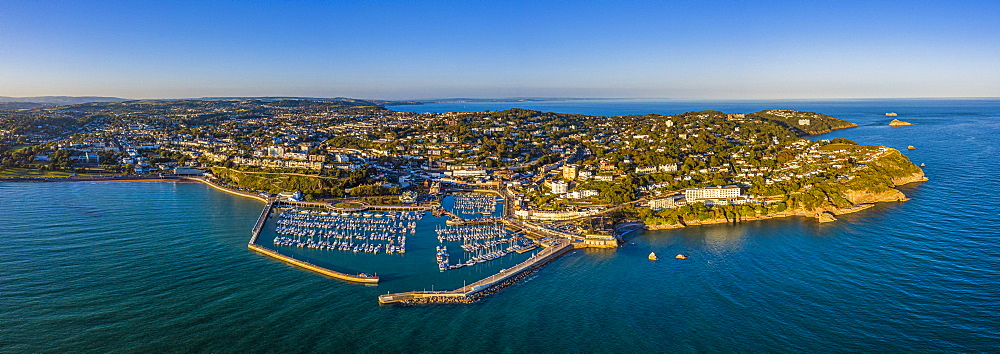 Torquay town and marina, Torbay, Devon, England, United Kingdom, Europe