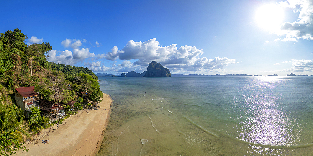 Las Cabanas beach, El Nido, Bacuit Bay, Palawan, Philippines, Southeast Asia, Asia