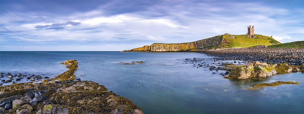 Lilburn Tower, Dunstanburgh Castle, Northumberland, England, United Kingdom, Europe