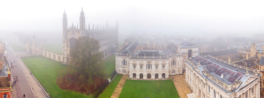 King's College Chapel, Old Schools and Senate House, from left to right, University of Cambridge, Cambridge, Cambridgeshire, England, United Kingdom, Europe