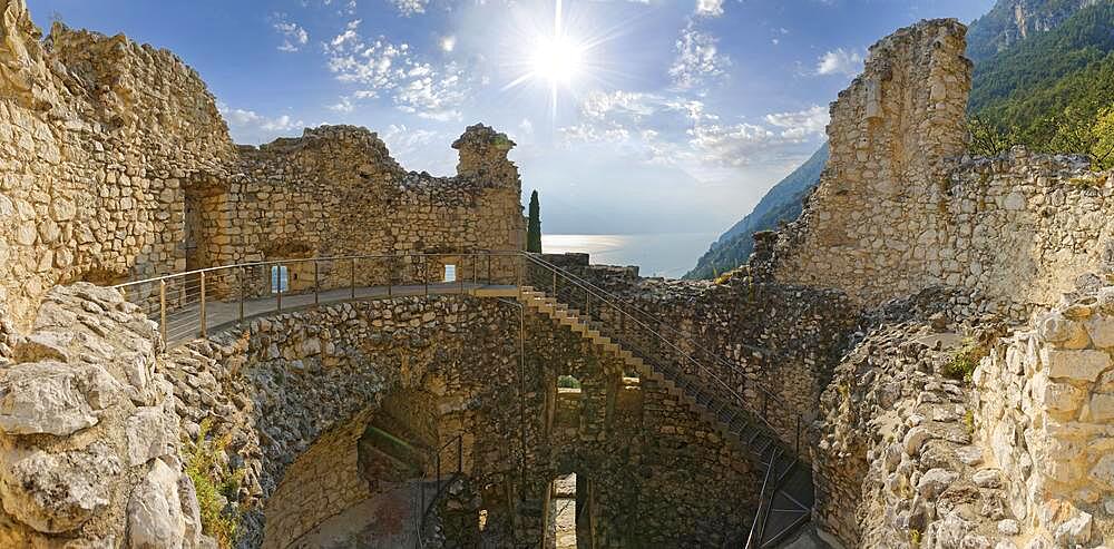 Bastione antico with Torre di guardia del 500, Riva del Garda, Lake Garda North, Trento, Trentino-Alto Adige, Italy, Europe