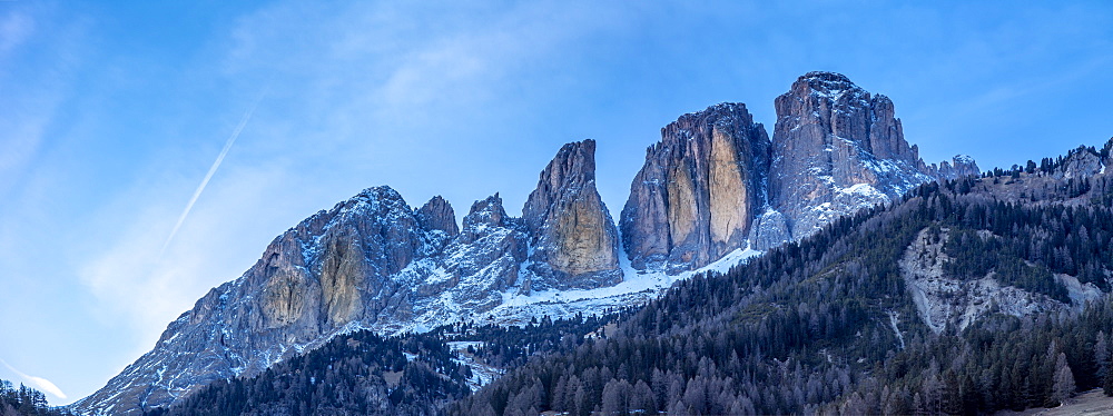 Panorama of Grohmannspitze in Italy, Europe