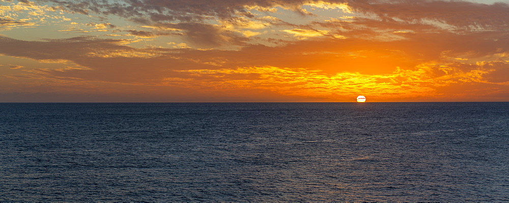 View of West Coast sunset, Bridgetown, Barbados, West Indies, Caribbean, Central America