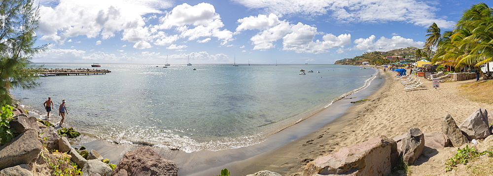 View of Frigate Bay Beach, Basseterre, St. Kitts and Nevis, West Indies, Caribbean, Central America