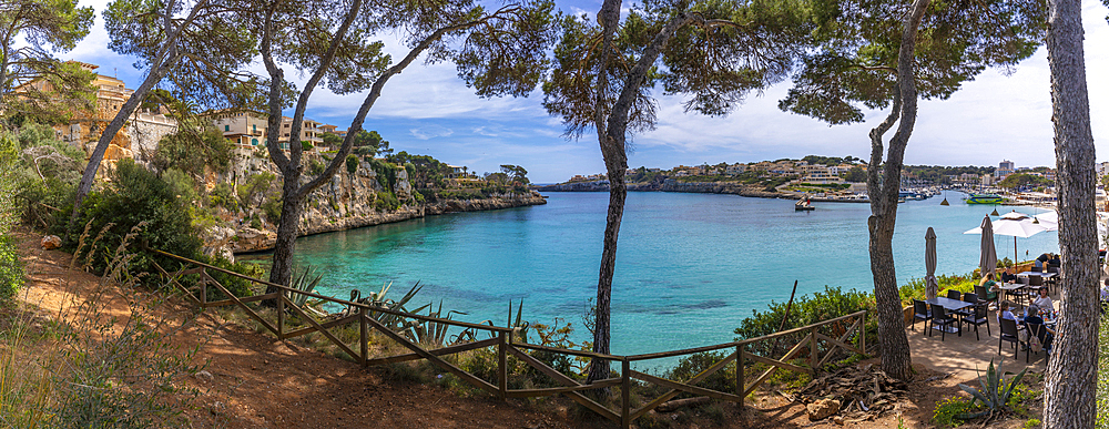 View of sea from Parc de Portocristo, Porto Cristo, Majorca, Balearic Islands, Spain, Mediterranean, Europe