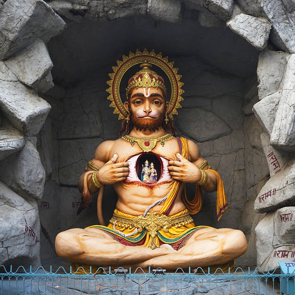 A Hindu sculpture at Parmarth Aarti Sthall, Ganges, Rishikesh, Uttarakhand, India