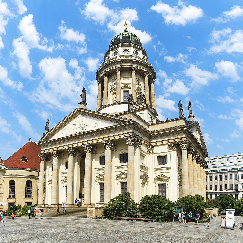 French Cathedral, Gendarmenmarkt Square, Berlin, Brandenburg, Germany, Europe