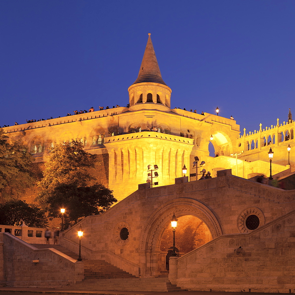 Fisherman's Bastion, Buda Castle Hill, Budapest, Hungary, Europe