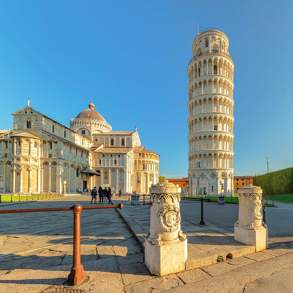 Santa Maria Assunta Cathedral and Leaning Tower of Pisa, Piazza dei Miracoil, Pisa, Tuscany, Italy