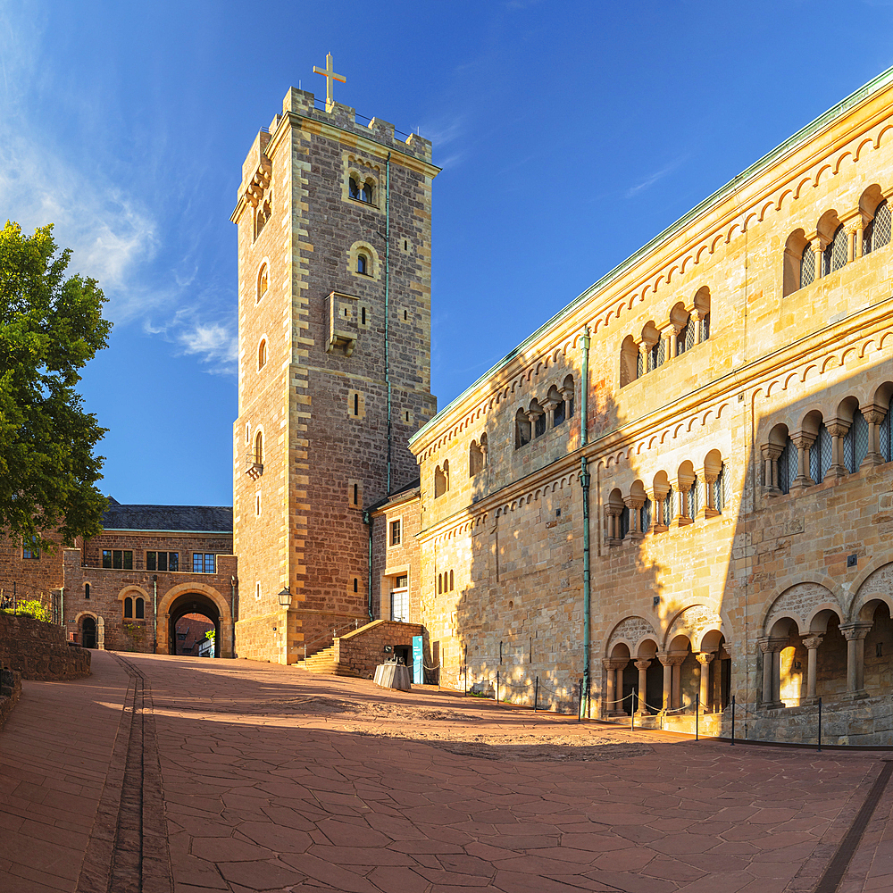 Wartburg Castle near Eisenach, Thuringian Forest, Thuringia, Germany