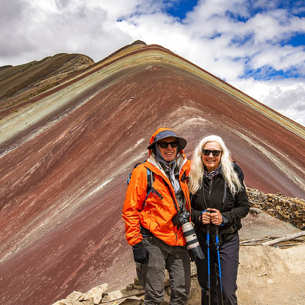 Portrait of senior couple at Rainbow Mountain
