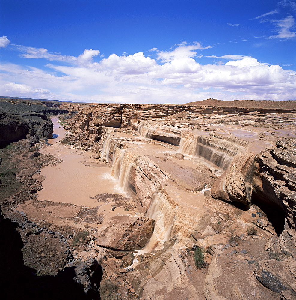 Chocolate Falls near Flagstaff, Arizona, United States of America (U.S.A.), North America