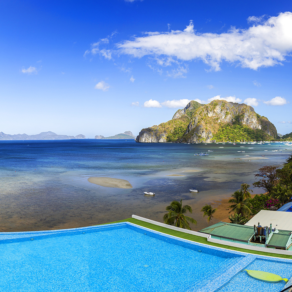 Pool at Lime Resort, El Nido, Bacuit Bay, Palawan, Philippines, Southeast Asia, Asia