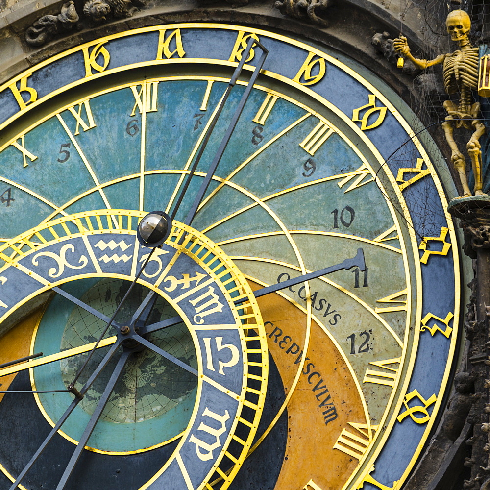 Astronomical Clock, Old Town Hall, Prague, UNESCO World Heritage Site, Czech Republic, Europe