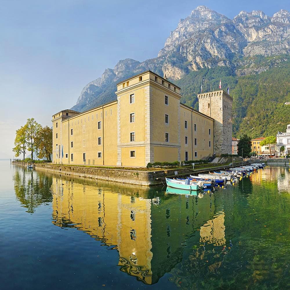 Rocca Medieval Fortress and Museum, Riva del Garda, Lake Garda North, Trento, Trentino-Alto Adige, Italy, Europe