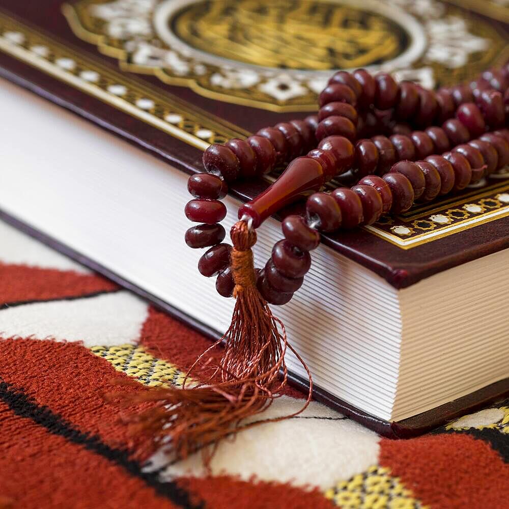 High angle religious bracelet holy book