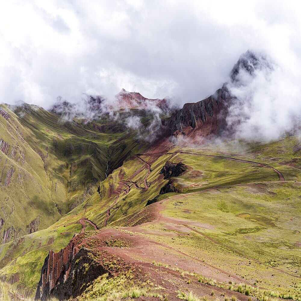 Pallay Punchu Rainbowmountain, Layo, Peru, South America