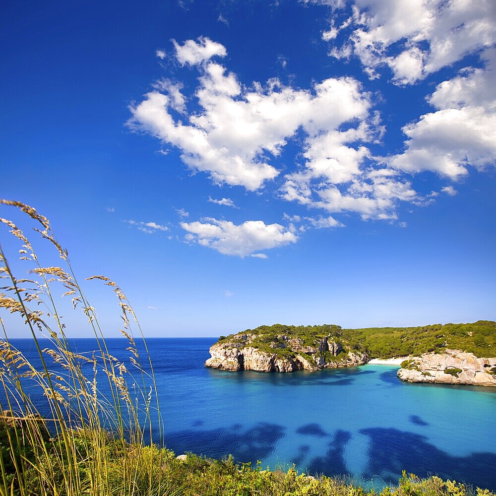 Cala Macarella and Macarelleta Ciutadella in Menorca Mediterranean Balearic islands