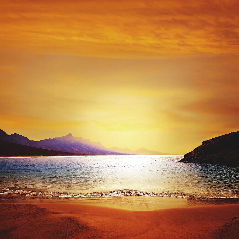 Cofete Fuerteventura Barlovento beach at Canary Islands of Spain