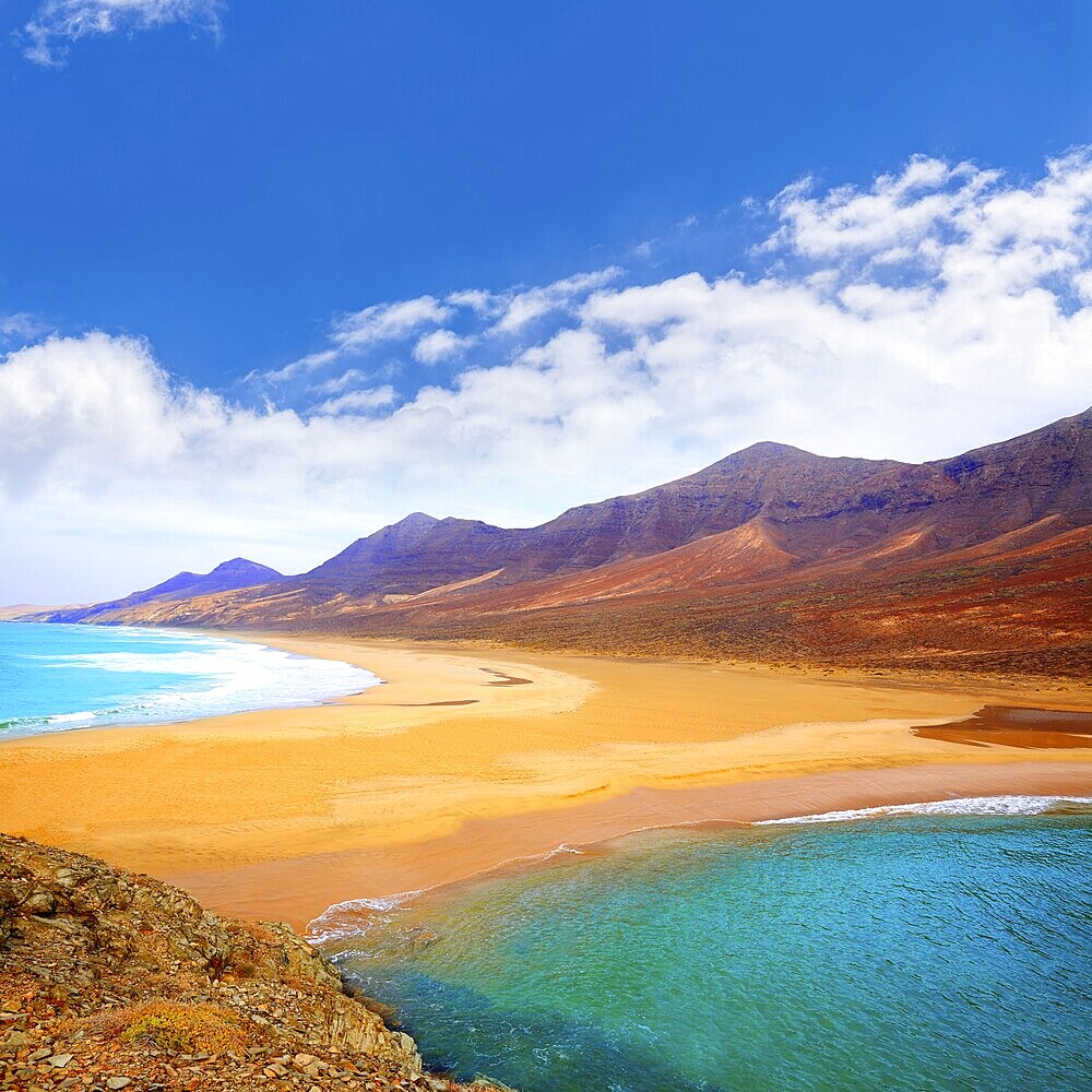 Cofete Fuerteventura Barlovento beach at Canary Islands of Spain
