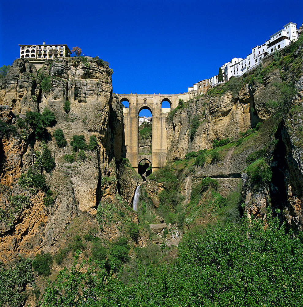 Old town and Puente Nuevo, Ronda, Andalucia, Spain, Europe