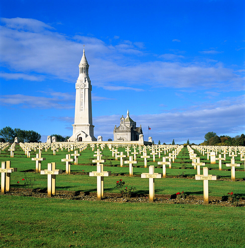 Notre Dame de Lorette WW1 French military cemetery and Ossuary, near Arras, Nord-Pas-de-Calais, France, Europe