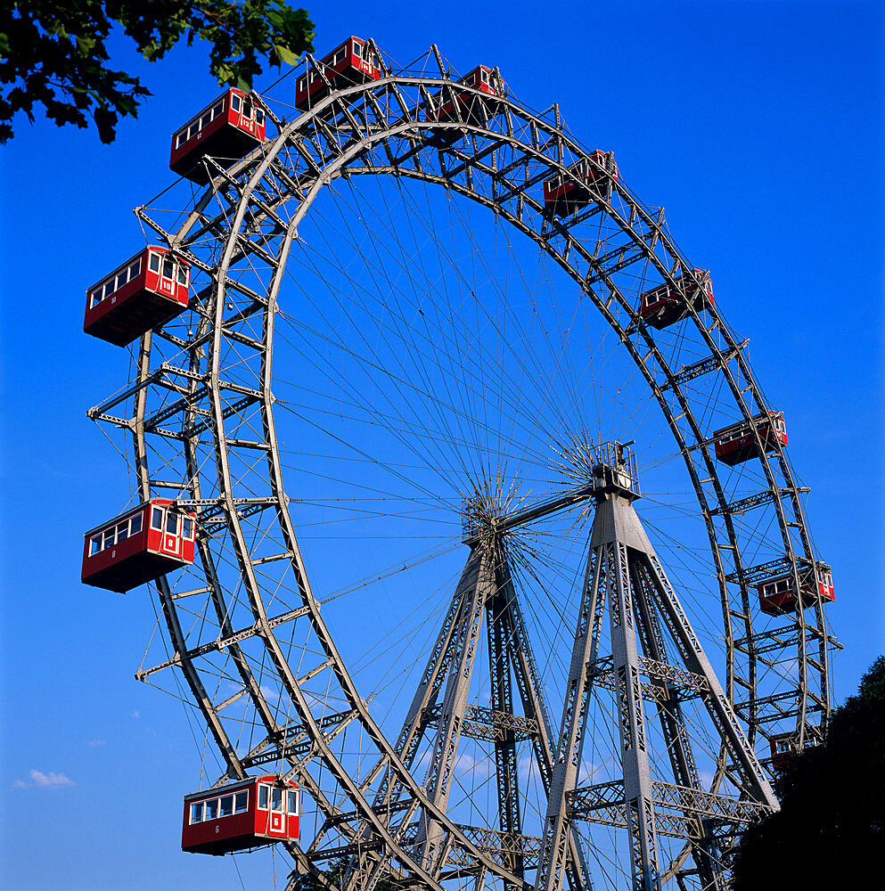 Prater Ferris Wheel featured in film The Third Man, Vienna, Austria, Europe