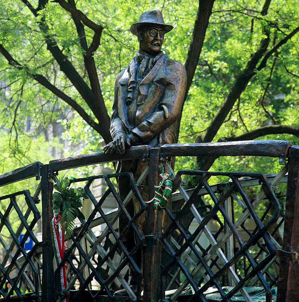 Statue of Imre Nagy, hero of the 1956 Revolution, Budapest Hungary, Europe