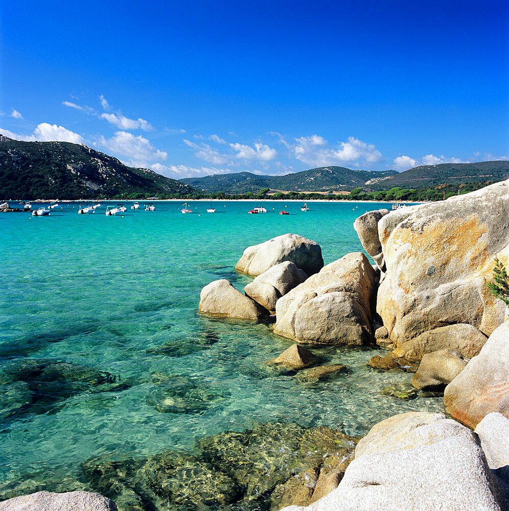 Plage de Santa Giulia, South East Corsica, Corsica, France, Mediterranean, Europe