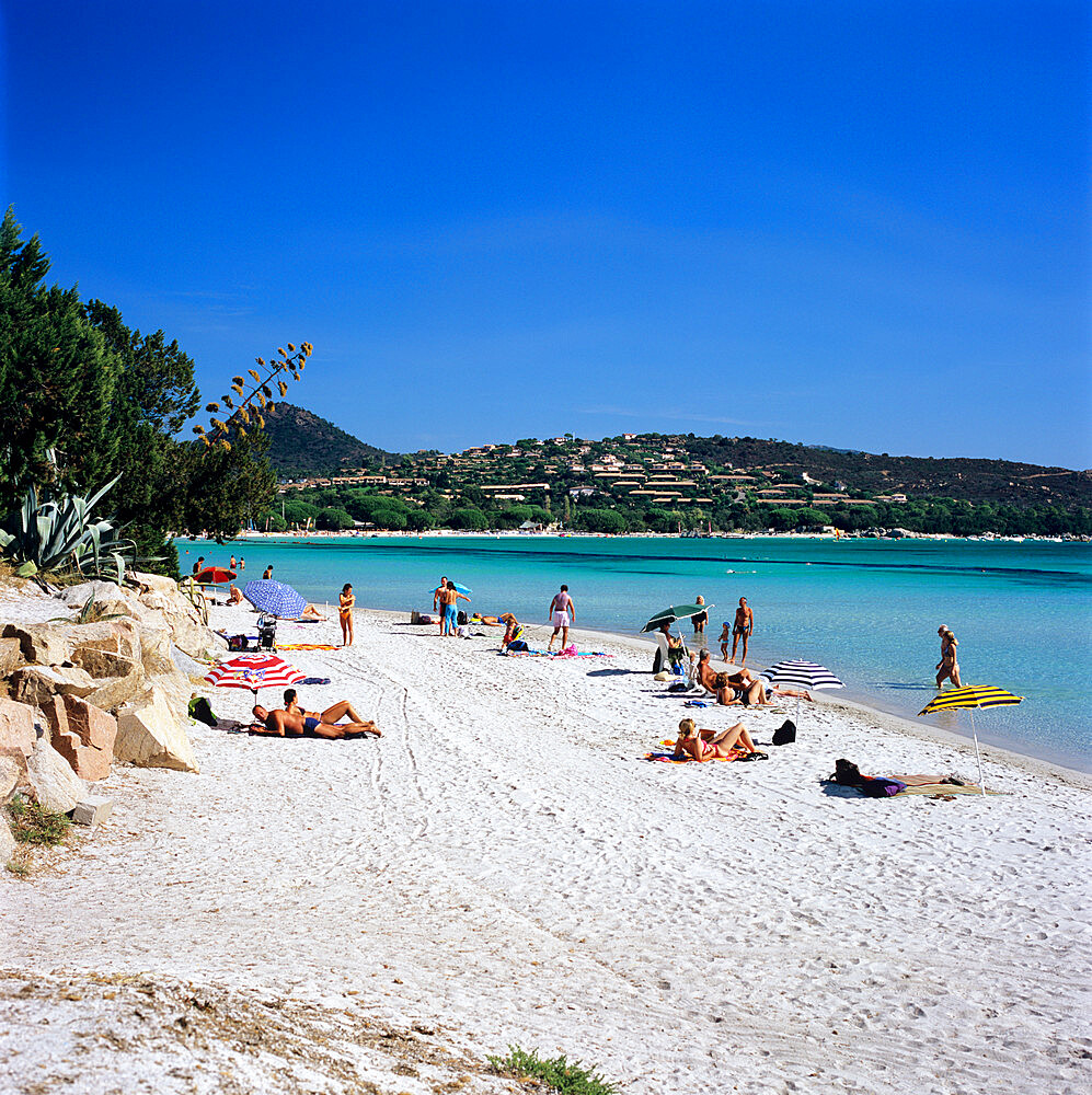 Plage de Santa Giulia, southeast coast, Corsica, France, Mediterranean, Europe