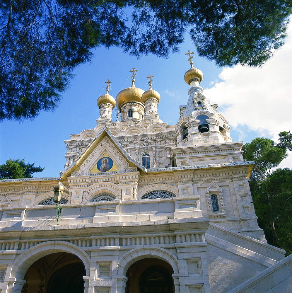 Russian Church, Mount of Olives, Jerusalem, Israel, Middle East