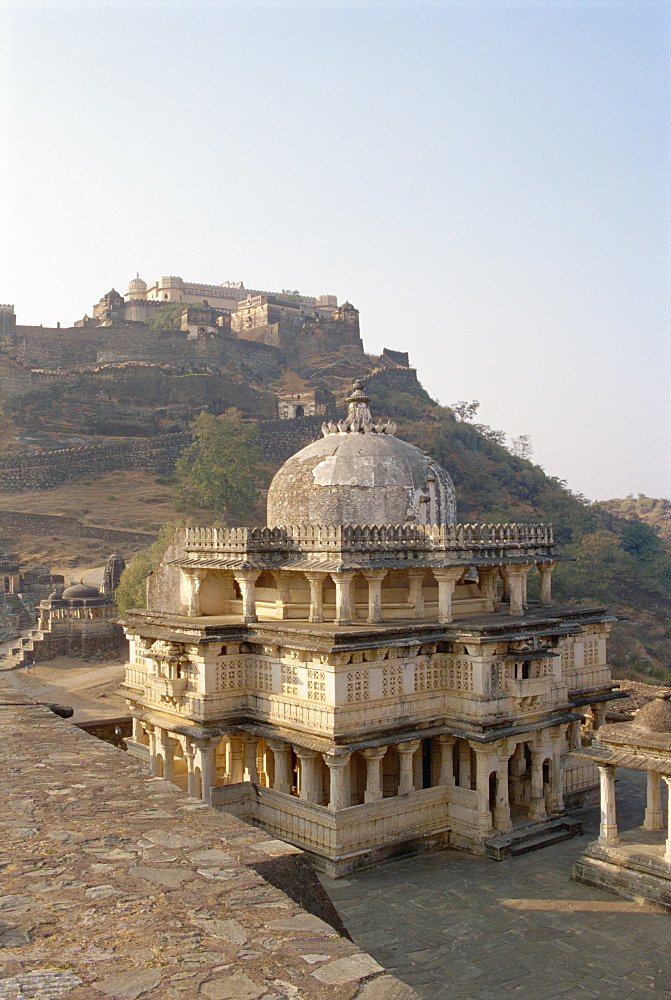 Massive fort built in 1458 AD by Rana Kumbha, Kumbhalgarh, Rajasthan state, India, Asia