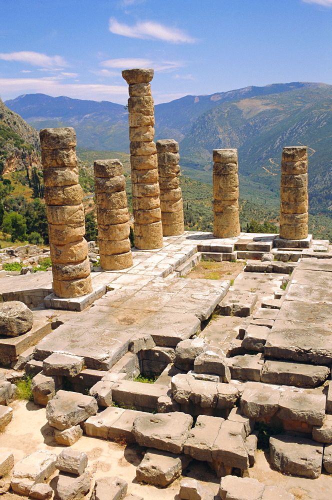 Temple of Apollo, Delphi, Greece, Europe