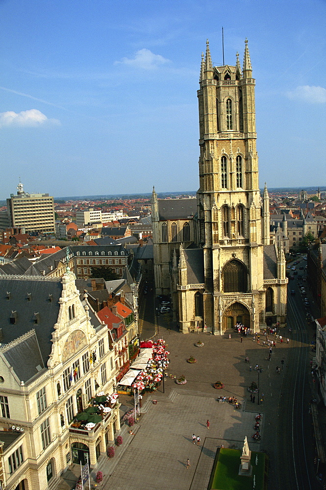 St. Baafskathedraal dating from the 15th century, Ghent, Belgium, Europe